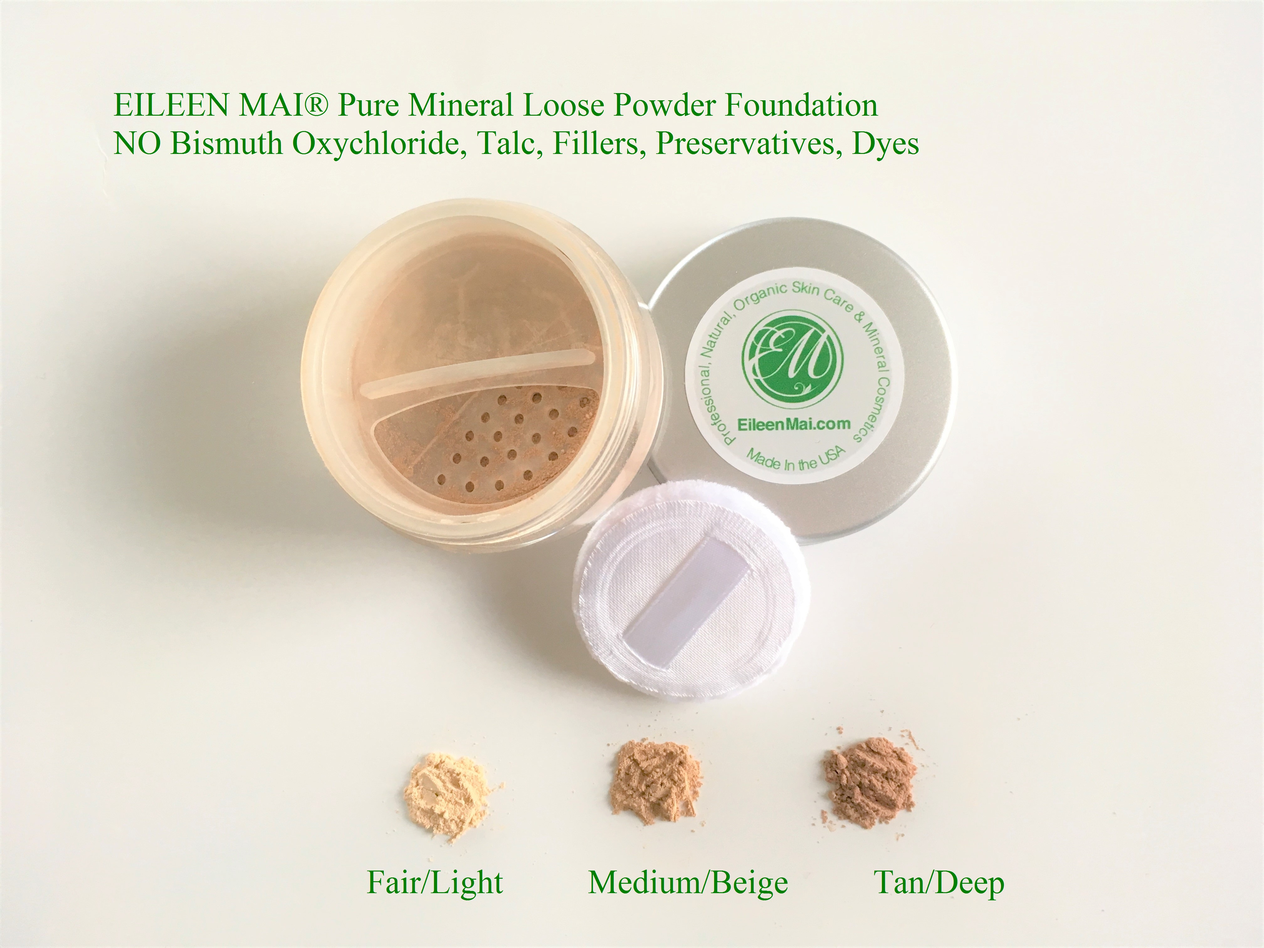 Phấn nền khoáng dạng bột Natural Silky Skin Loose Mineral Powder Foundation